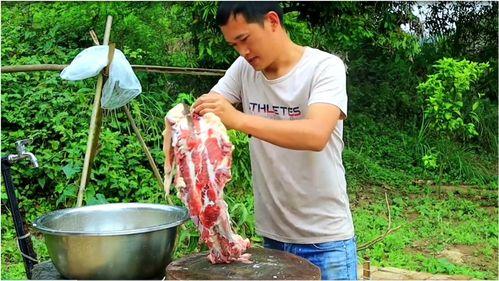 大瓜吃牛骨头视频,一场别开生面的美食挑战